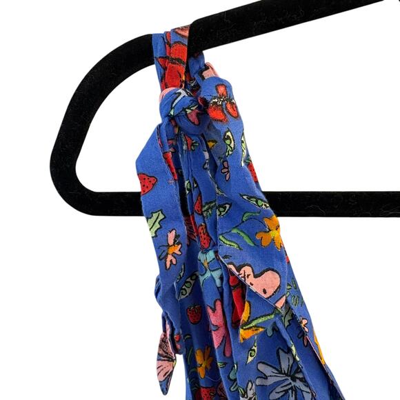 Dauphinette X J.Crew Tie-Shoulder Maxi Cover-Up Dress Small Cornucopia Floral - Picture 11 of 12